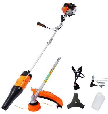 Kodotan sofa 52cc Weed Eater Wacker Gas Powered, 3 in 1 Blower, String Trimmer with 10'' Brush Cutter,Rubber Handle & Shoulder Strap Included