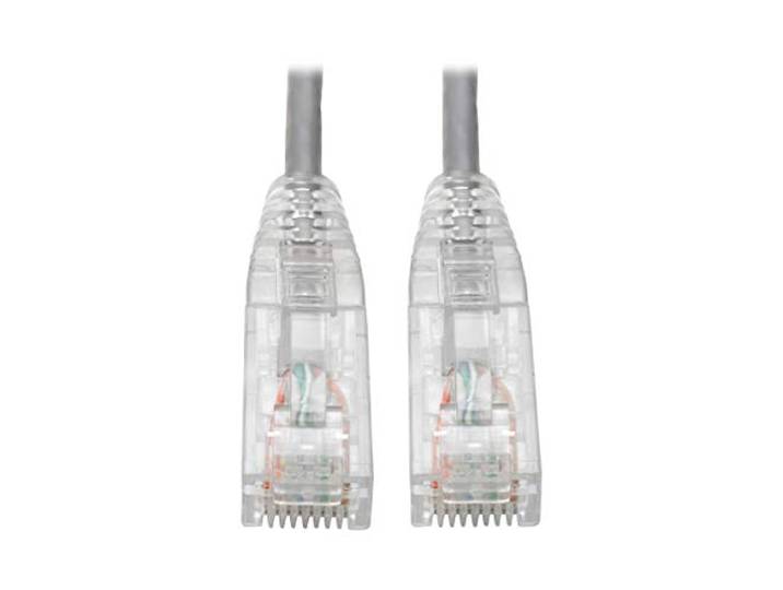 TRIPP LITE Cat6 Gigabit patchkabel Snagless UTP RJ45 gegoten slank grijs 10'(N201-S10-GY)