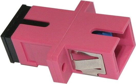 XtendLan SC-SC simplex adapter, multimode, OM4, paars, voor optische verdeeldozen