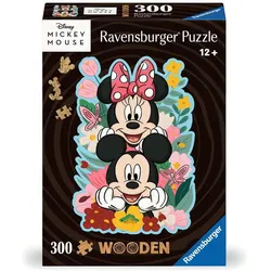 Ravensburger WOODEN Puzzle 12000762 - Mickey & Minnie - 300 Teile