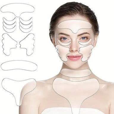 Uplift Essentials Reusable Silicone Face And Neck Care Patches 11pcs Set
