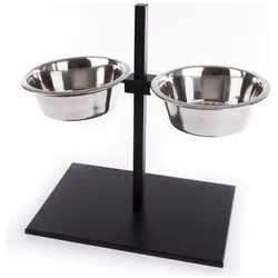 Martin Sellier SUPPORT 2 BOWLS METAL BLACK X8812237 (280 cl), Futternapf