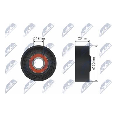 NTY Spannrolle, Keilriemen RNK-ME-034 für Mercedes