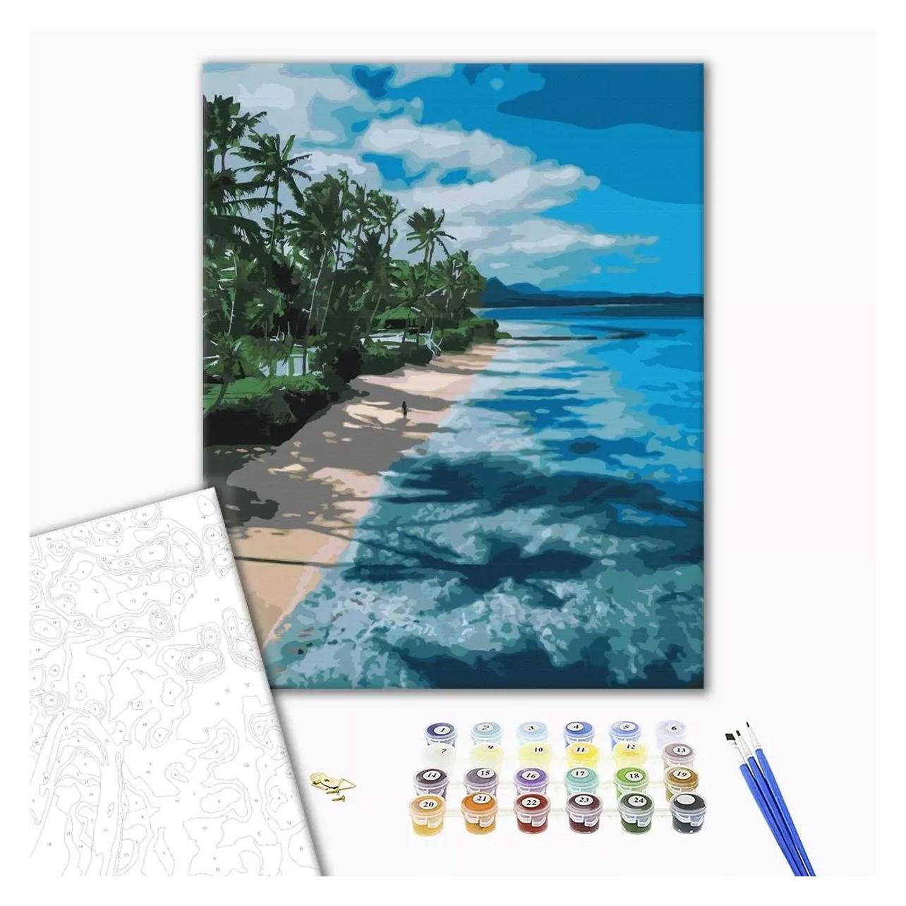 Twoje Hobby Malen nach Zahlen BRUSHME, 40x50 cm, Paradiesufer, 1 Stk. (49016476)