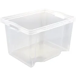 Keeeper - Aufbewahrungsbox Polypropylen mit Griff 13,5L Transparent 37x27x21 cm - Kollektion Franz