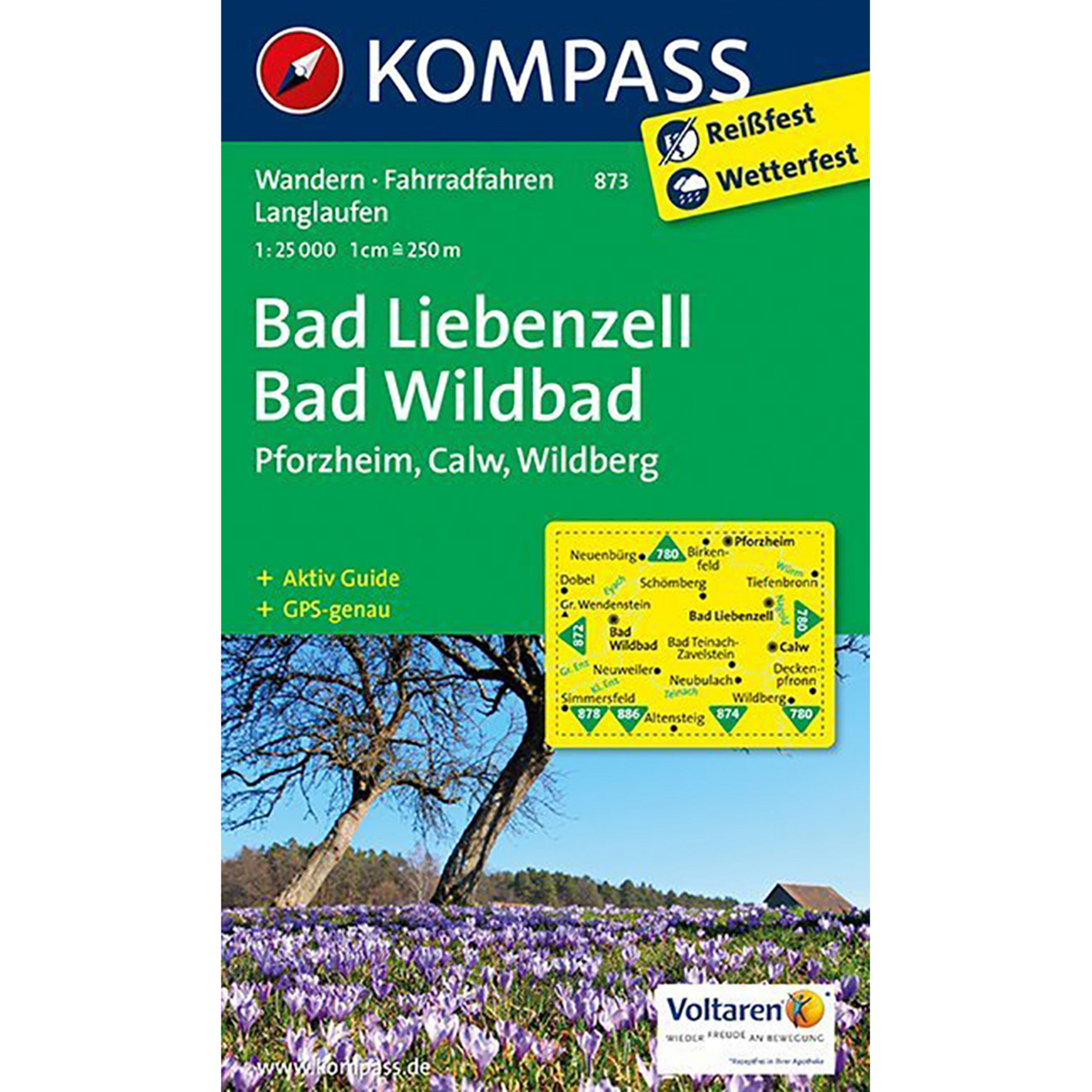 Kompass Verlag WK 873 Bad Liebenzell - Bad Wildbad Topografische Karten