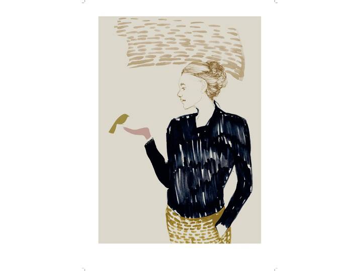 Anna Bülow Affiche Hello 50x70 cm