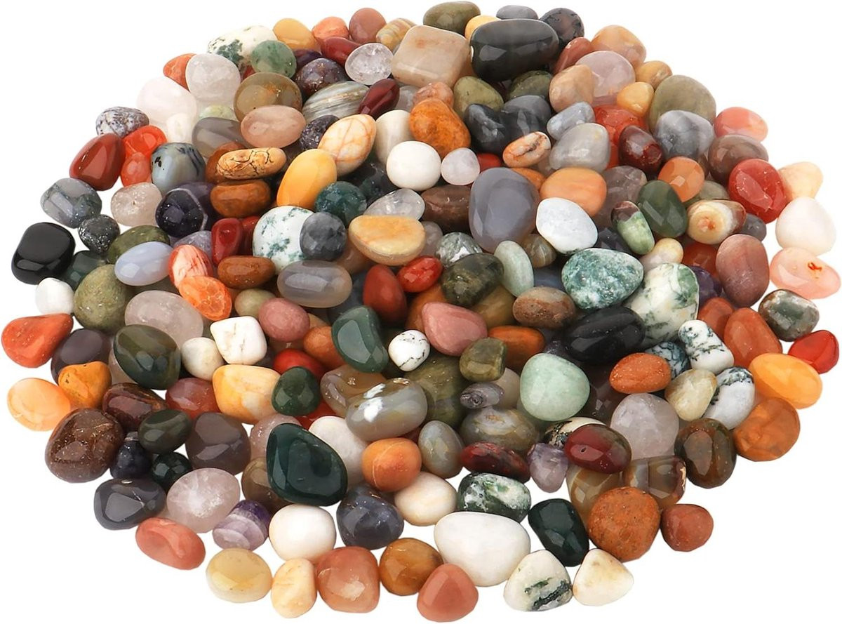 Edelstenen Mix Natuurlijke Sierstenen voor Binnenfonteinen - India Mix - 10-20 mm - Gekleurd