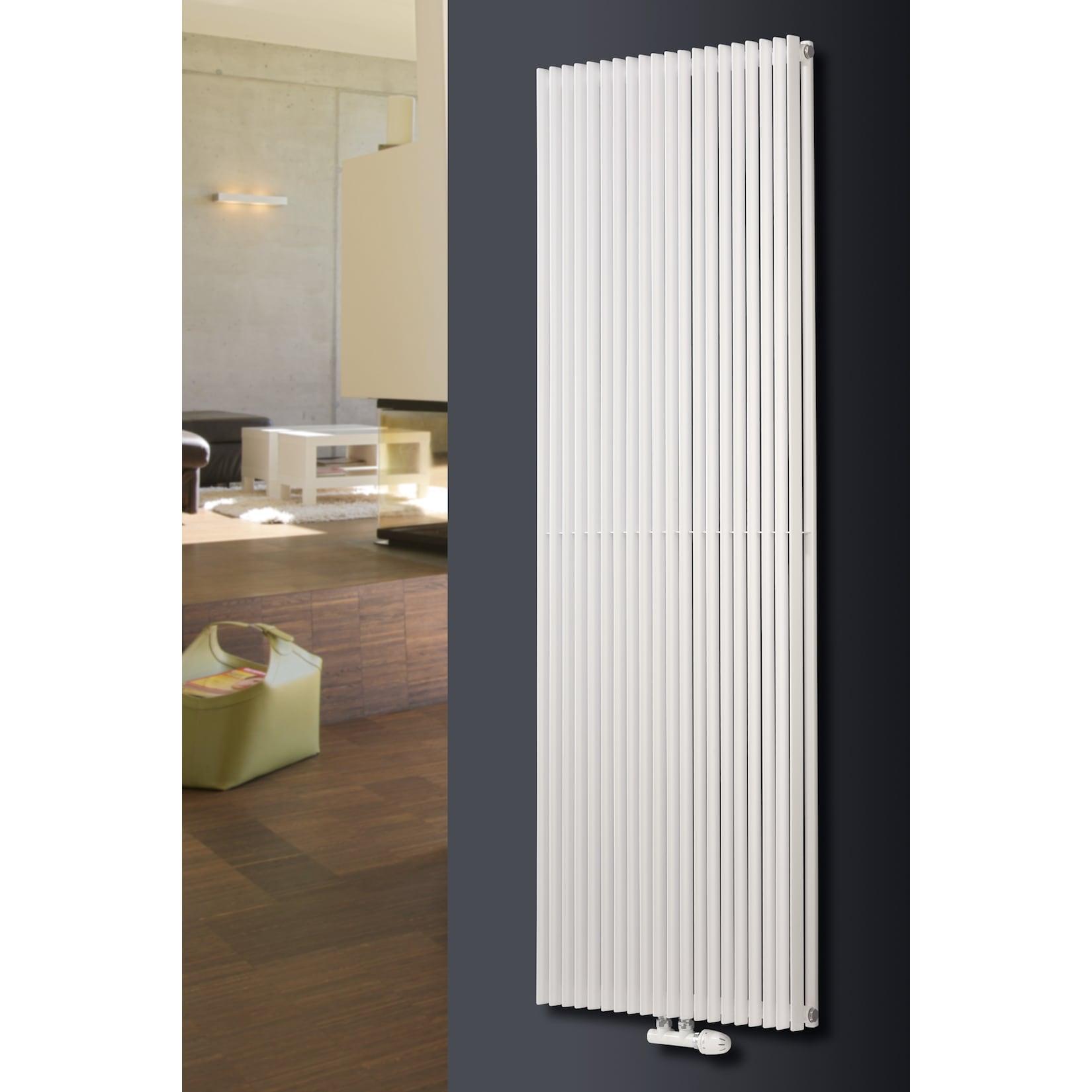 Ximax Raumheizkörper Triton Duplex 1800 mm x 450 mm 1576 Watt Mittenanschluss Weiß RAL 9003