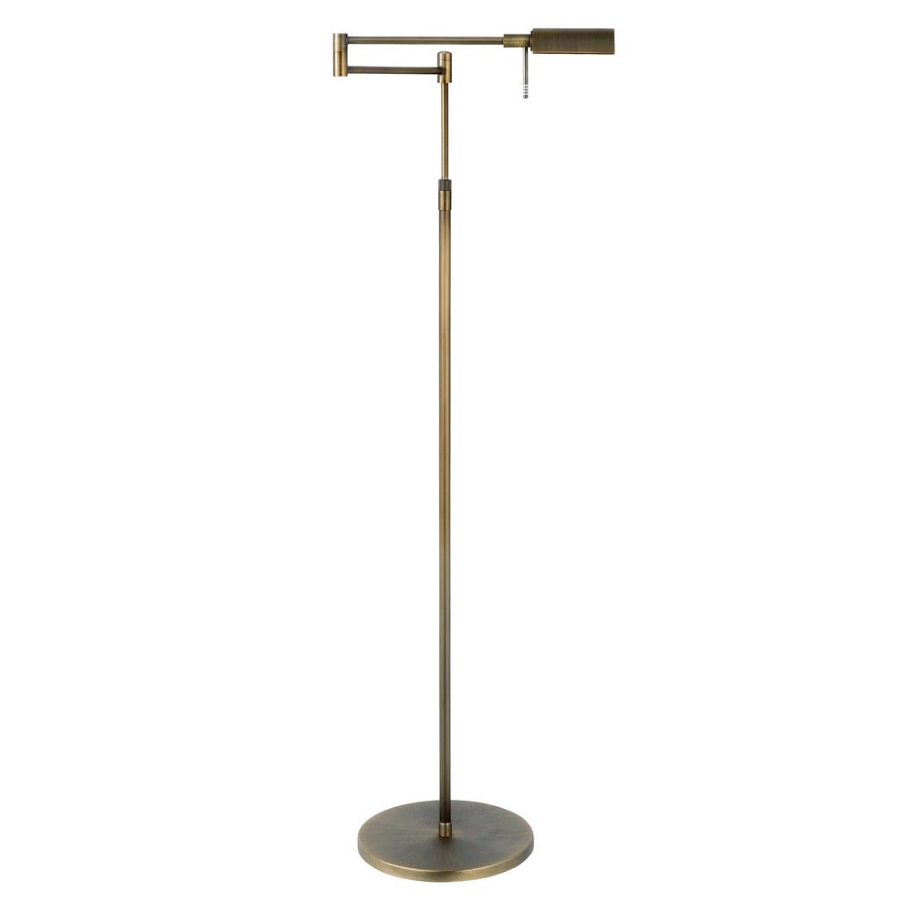 New Bari LED vloerlamp dimbaar brons en koper voor woon- en eetkamer