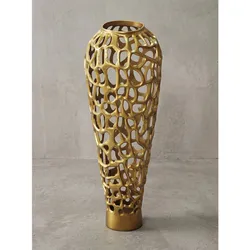 Bodenvase Aluminium Gold Ø 31x85 cm - ASTLUX   Kadima Design