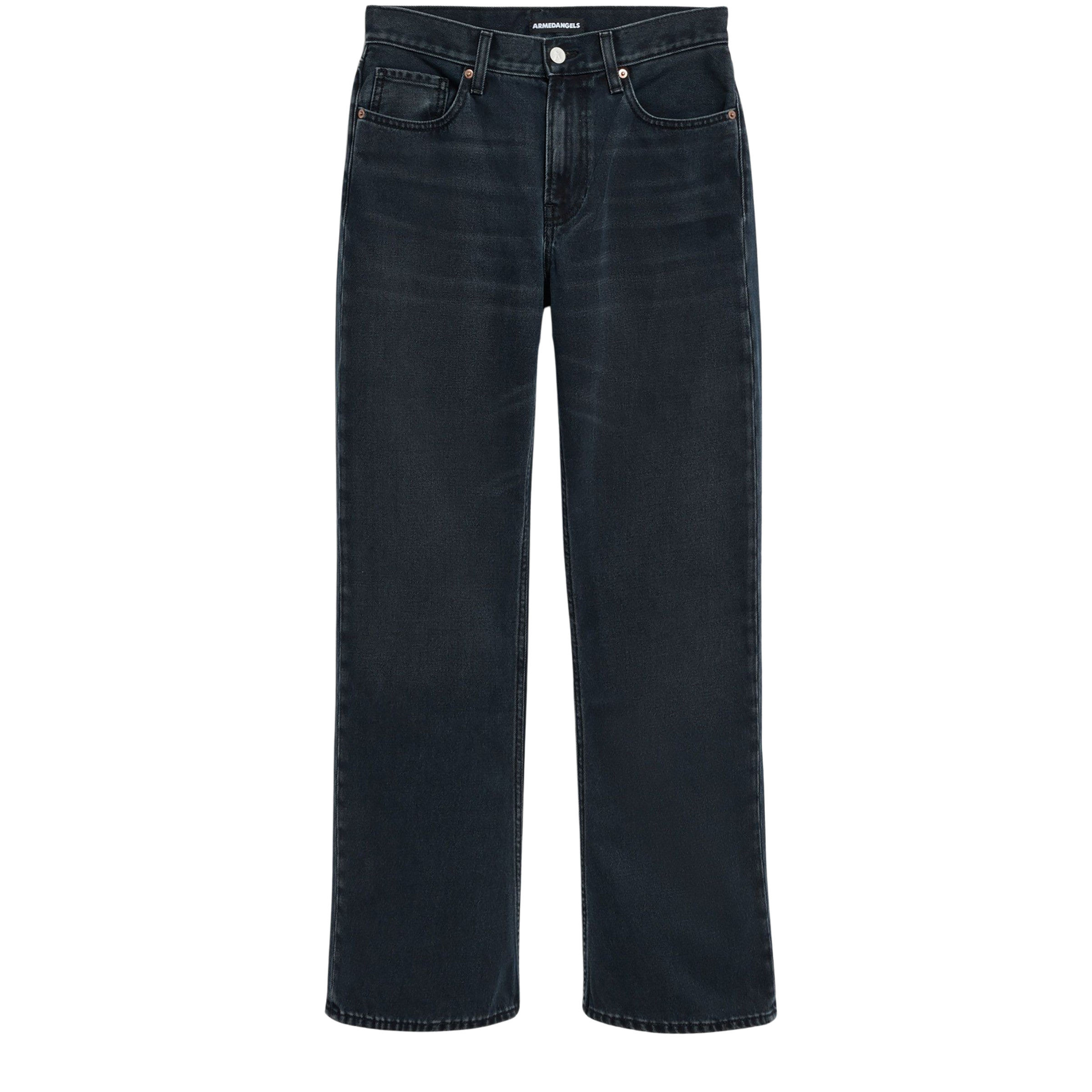 Armedangels Aaky Mid Waist Bootcut Damen Jeans & Freizeithose schwarz Größe L Lifestyle Atmungsaktiv