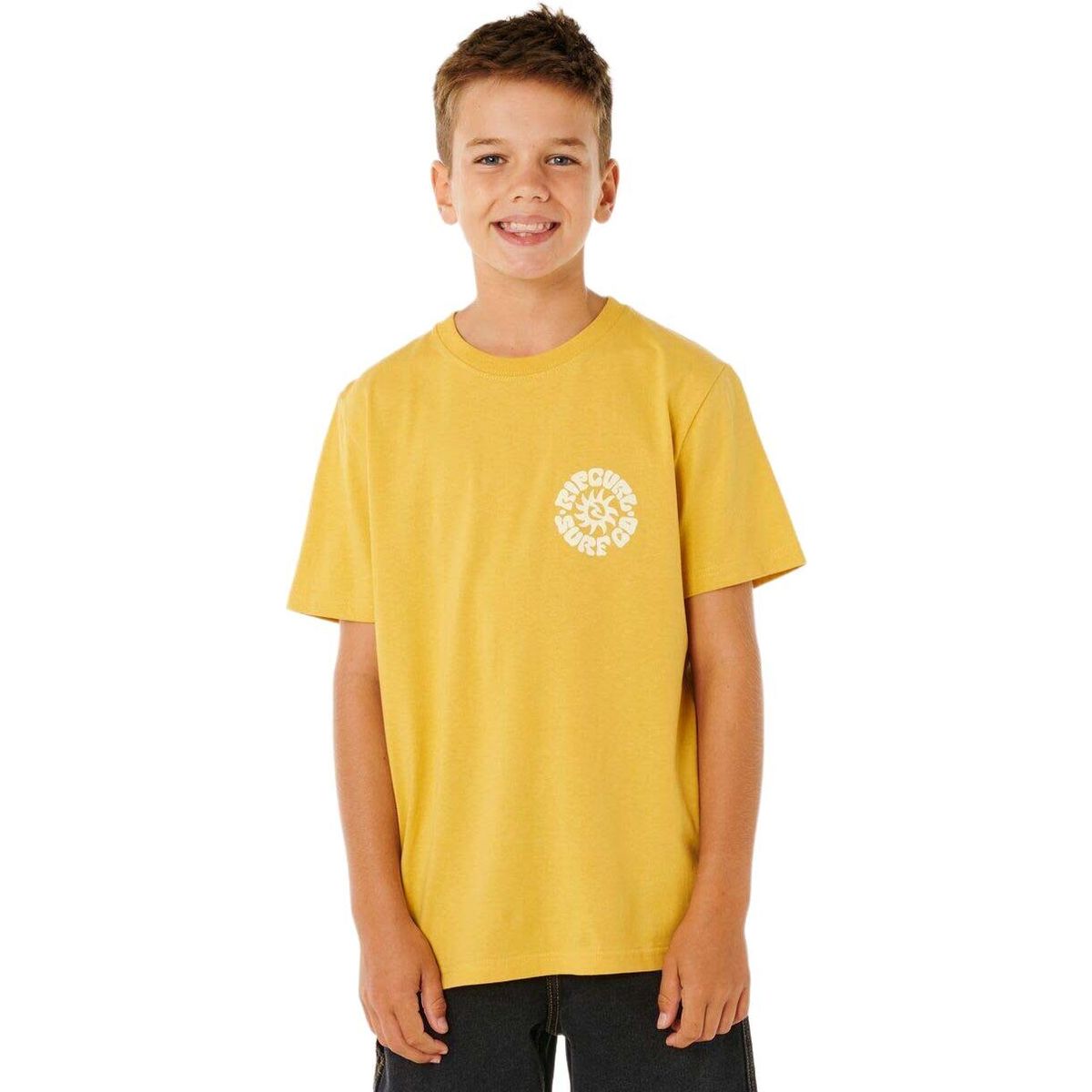RipCurl Pacific Rinse Circle Tee-boy ochre (0014) 12 13NBTE-0014-12