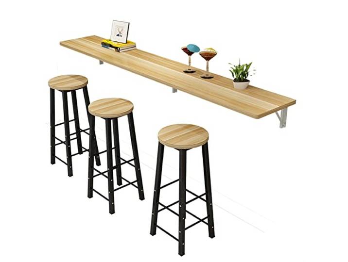 loeusjfnr Langer Bartisch Nordische Wand montierte Bar Hausklapper Trennwand Modernes Esszimmer Wohnzimmer Multifunktionaler ohne Stühle
