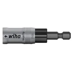 Wiha Bithalter MagicFlip Force magnetisch mit Ringmagnet, 1/4 zoll in Box Starke Haltekraft und einhändige Bedienbarkeit. - 36800