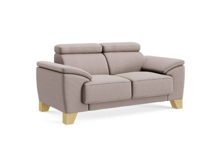 Ecksofa Lynn 2.0, Johann Jakob, cord rosa, Textil