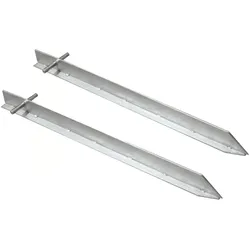 High Peak Stahl T Hering 2er Pack 30 cm silber