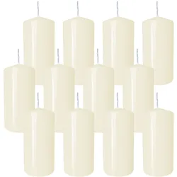 GASTRO 12 Stumpen Kerzen 60x120mm creme