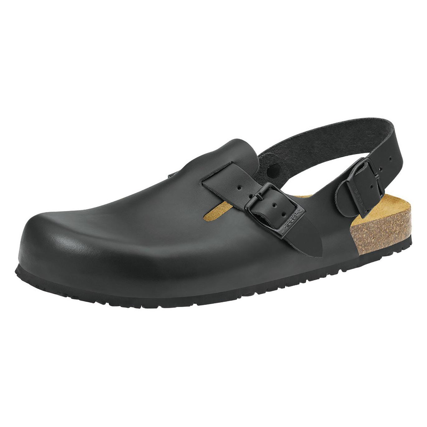 Abeba Clog Berufsschuhe Nature OB schwarz 39 (OB, 39) (8045-39)