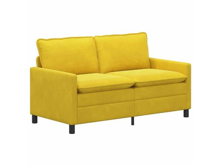 NOUVEAU Sofa de salon/bureau - Large Canapé Jaune 156x81x87 5cm Velours 33444