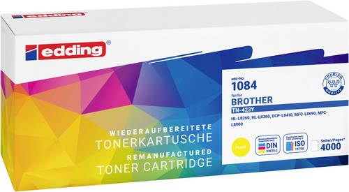 Edding Toner ersetzt Brother TN-423Y Kompatibel Gelb 4000 Seiten EDD-1084 18-1084