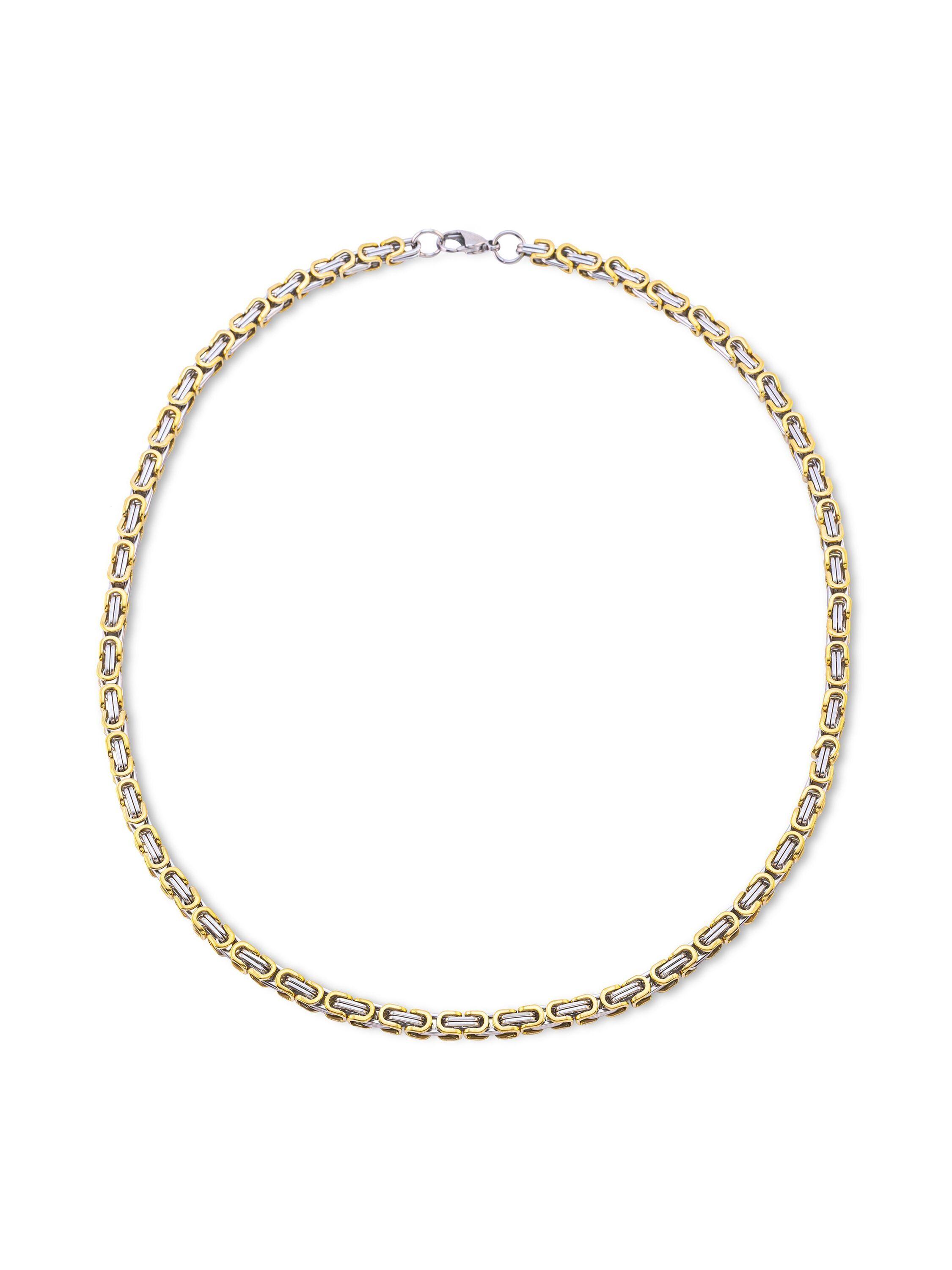 Steuer Modeschmuck Kette Königskette Edelstahl