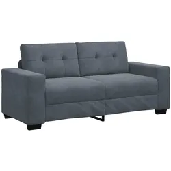 vidaXL Zweisitzer-Sofa Dunkelgrau 180x77x82 cm Samt