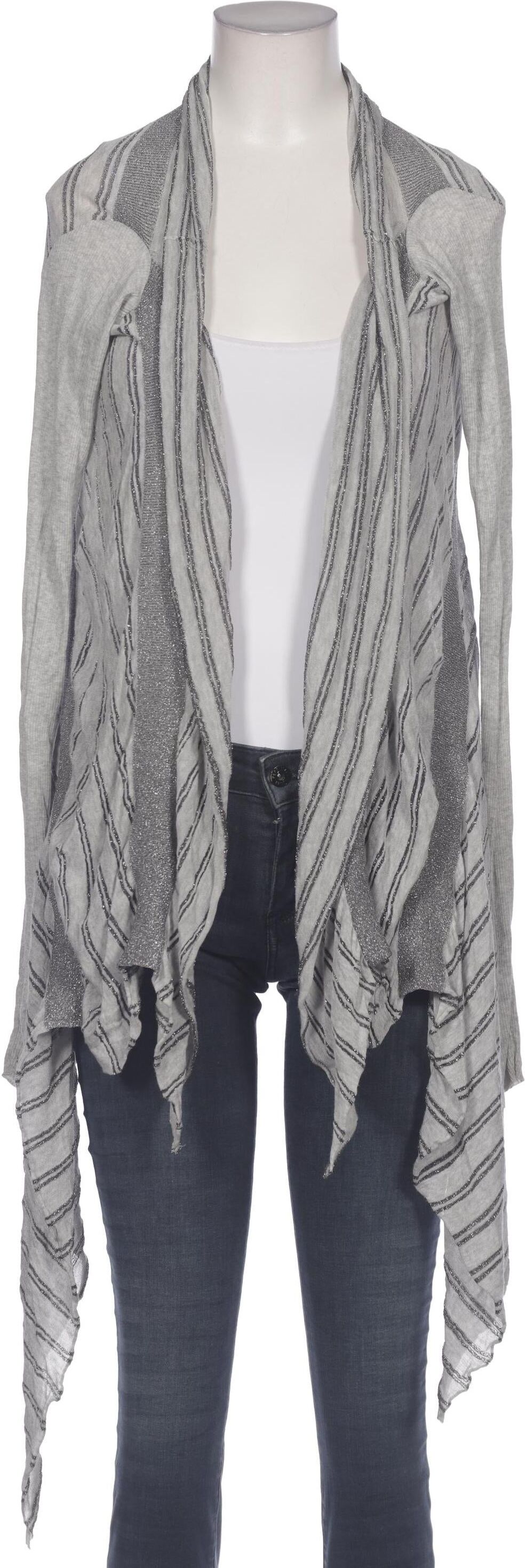 All Saints Damen Strickjacke, Grau, Gr. S, Viskose / Synthetik / Baumwolle - Second Hand