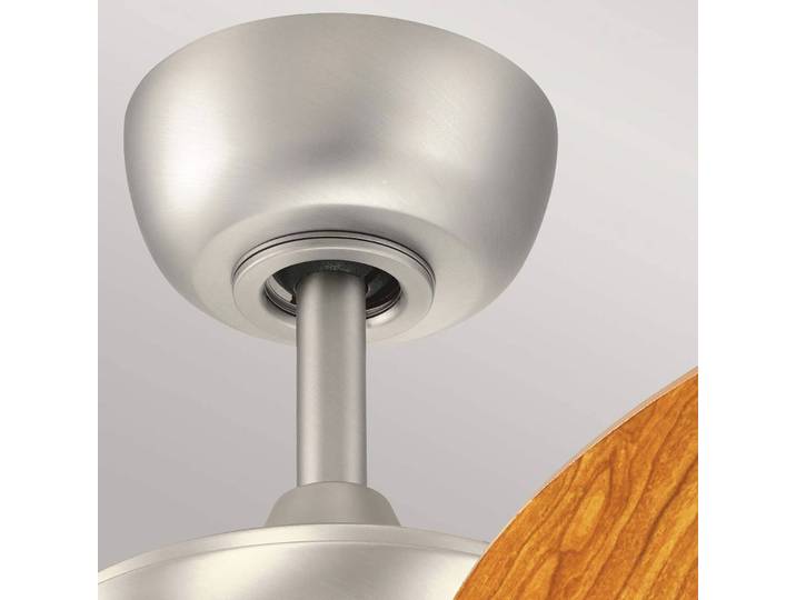 KICHLER Deckenventilator Canfield 30, nickel gebürstet, alu / grau / zink, für Wohn- / Esszimmer, Metall