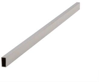 "Econoco - BQRE2SN 2' Long Tubing - 1/2"" x 1"" x 1.3mm Thick in Satin Nickel. Pack of 10"