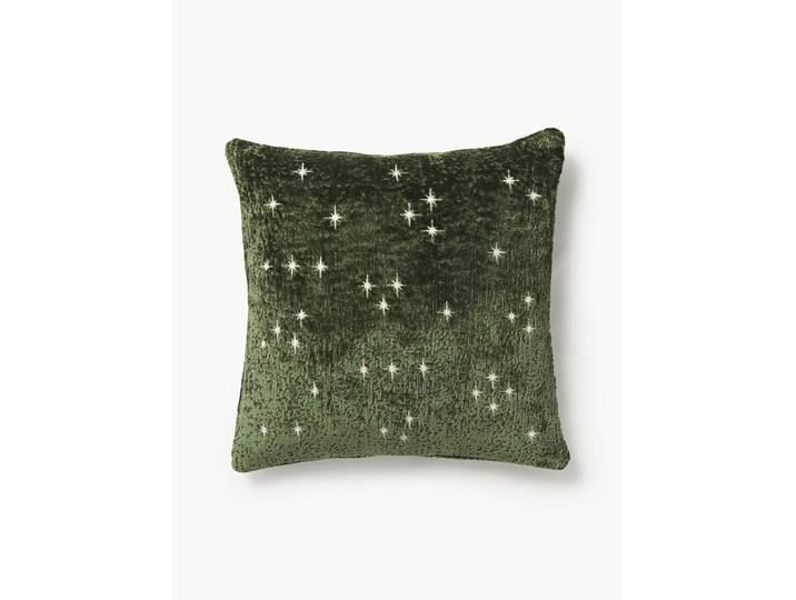 Housse de coussin brodée Helia