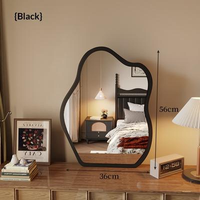 Fusion Finds Vintage Full Length Floor Mirror With Gold Cloud Frame Standing Full Body Decorative Mirror black 2