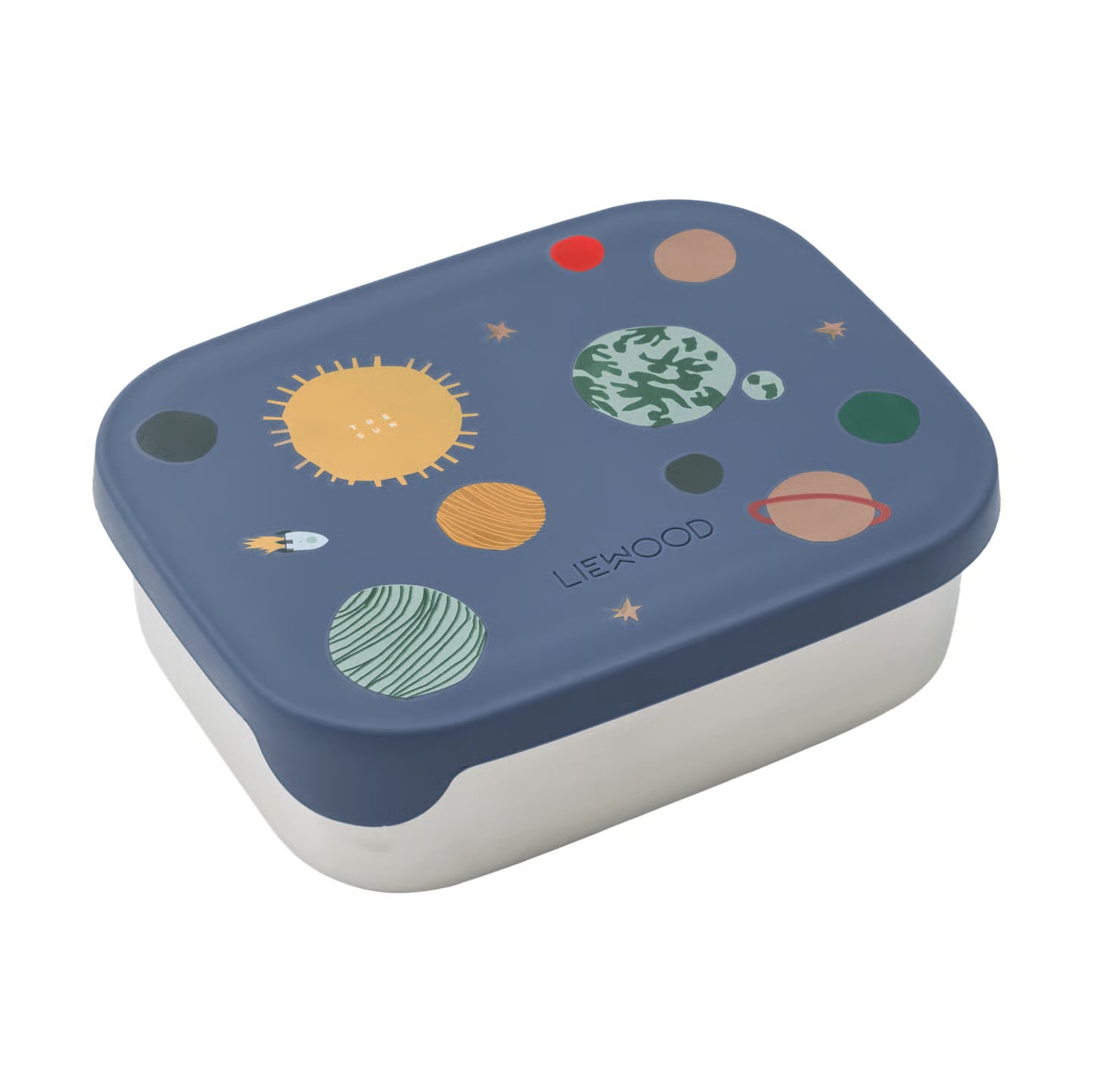 Liewood Arthur lunchtrommel Universum-klassiek marineblauw 13,5 x 17 cm