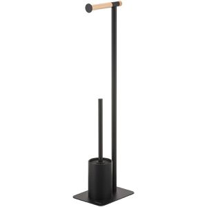 Sealskin WC-Garnitur Brix, 362473619, Metall schwarz & Holz braun