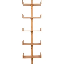 Wandregal DROP VILLA (LBH 25x50x180 cm) - braun - LBH 25x50x180 cm