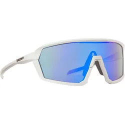 Demon, Unisex, Sportbrille, Gravel Sportbrille (matt white-blue multi, matt white-blue multi), Weiss
