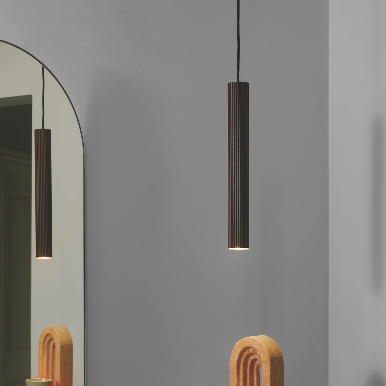Nordlux Vico Hanglamp Bruin Aluminium - Dimbaar - GU10