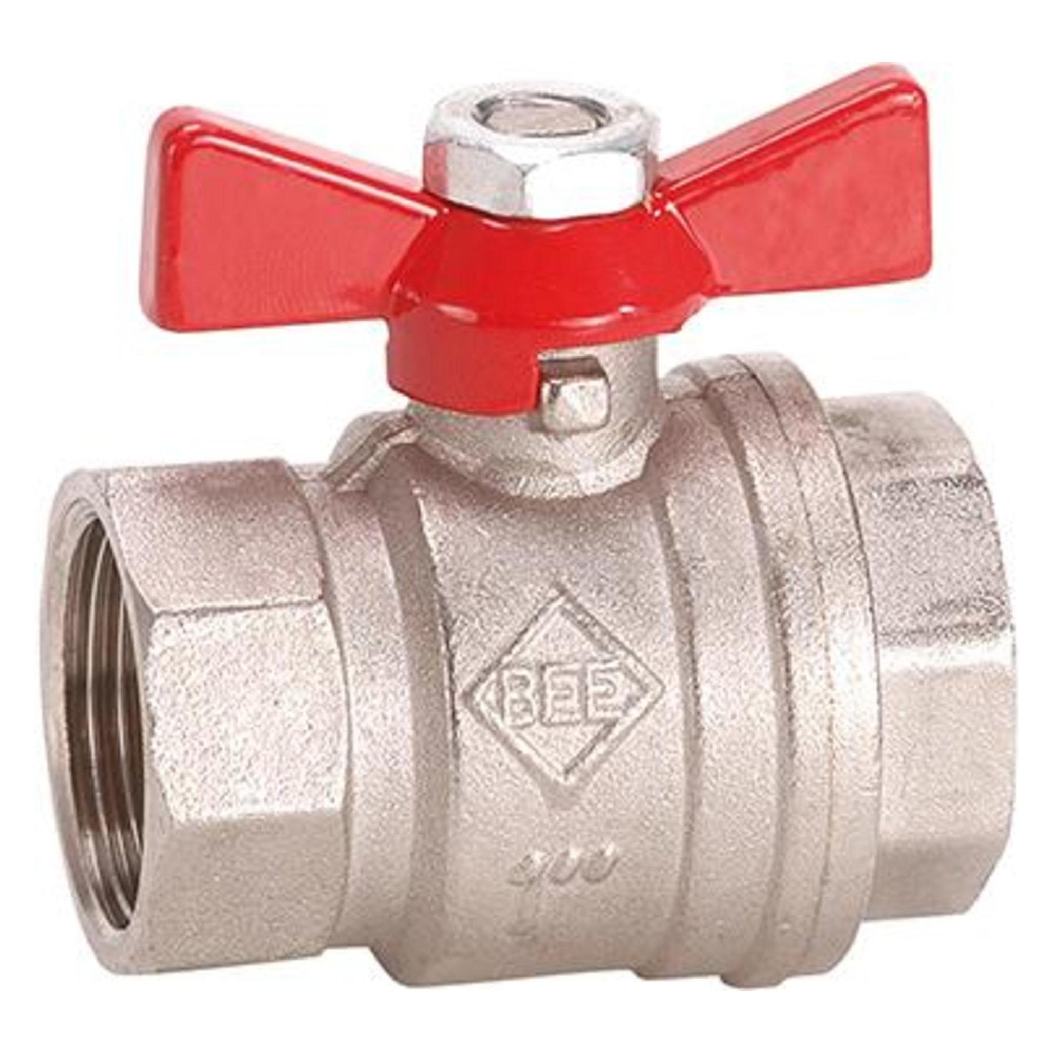 Kugelhahn BR 990.3 Flügelgriff, IG/AG G 3/8", PN40, Messing BEE (4260008243274)