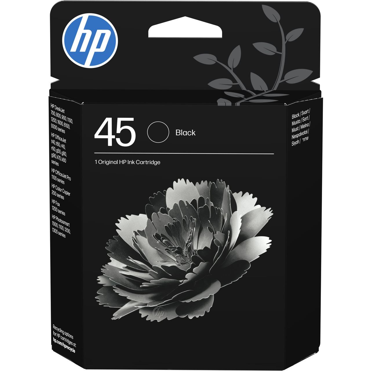 HP 45 Tintenpatrone schwarz hohe Kapazität 42ml 930 Seiten 1er-Pack - German