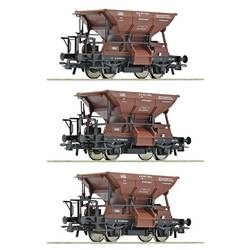 Roco 6600269 Güterwagen DC Wagenset mit drei Talbot-Schotterwagen der Deutschen Bundesbahn