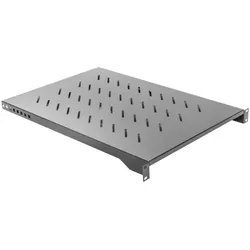 Lanberg AK-1010-B Rack Zubehör Regalboden, Serverschrank Zubehör, Schwarz