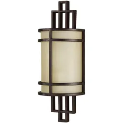 Elstead Lighting, Gartenbeleuchtung, Fusion Wandleuchte E27 Grecian Bronze (E27, IP20)