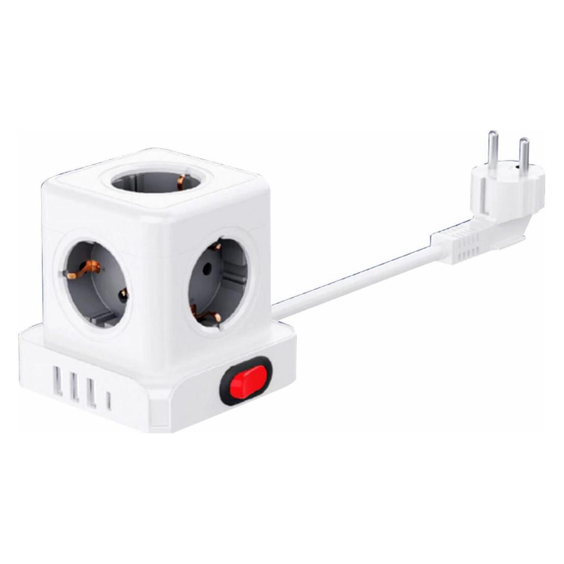 F-Bright Steckerleiste mit 5 Steckdosen und Schalter Fbright Weiss 3680 W (1,5 m) (5x, USB-A, USB-C, 1.50 m) (62614861)