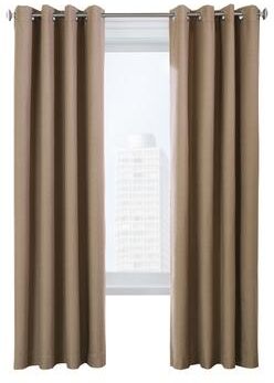 ThermaLogic ThermaPlus Ventura Total Blackout Foamback Grommet Curtain Panel Pair