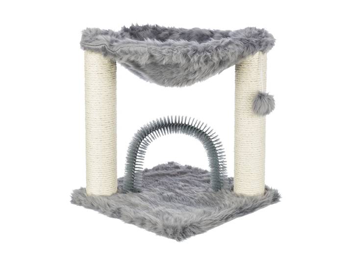 Kratzbaum TRIXIE Baza mit Bürste , grau, B:41cm H:50cm T:41cm, Sisal, Stoff, Kratzbäume, Kratzbaum