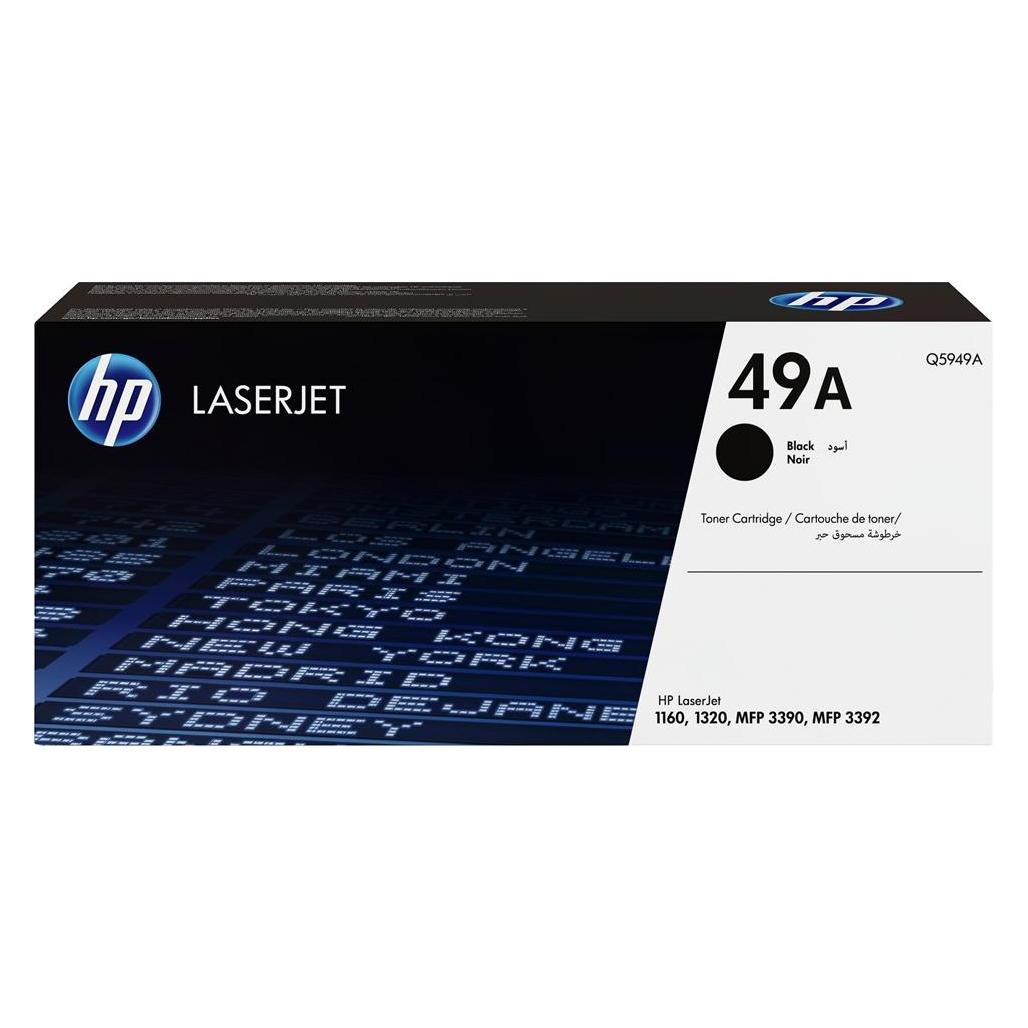 HP 49A Black Original LaserJet Toner Cartridge (Q5949A)