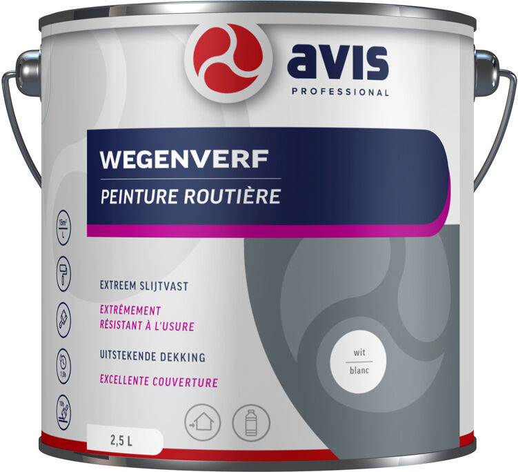 Avis Wegenverf - Wit   8712576302472   Verf