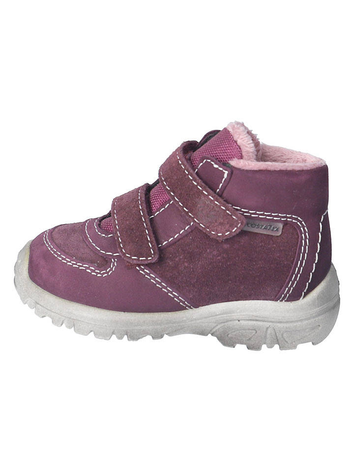 PEPINO Leder-Boots in Lila - 23