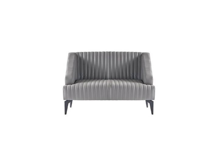 Xlmoebel 2-Sitzer Sofa grau elegant funktional ergonomisch minimalistisch, 1 Teile