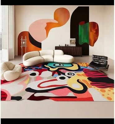 Forward Home Collection Artistic Multicolor Faux Cashmere Rug